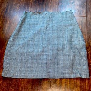 High Waisted Plaid Mini Skirt